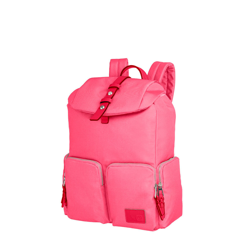  Mochila YOURBAN Backpack 4 pockets + Flap 14.1  Raspberry Pink 