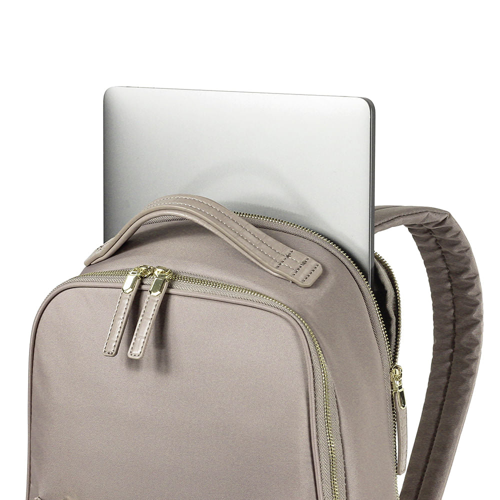 Mochila Zalia Backpack 14.1" Lb Dark Taupe/Ladybug 13 Lts