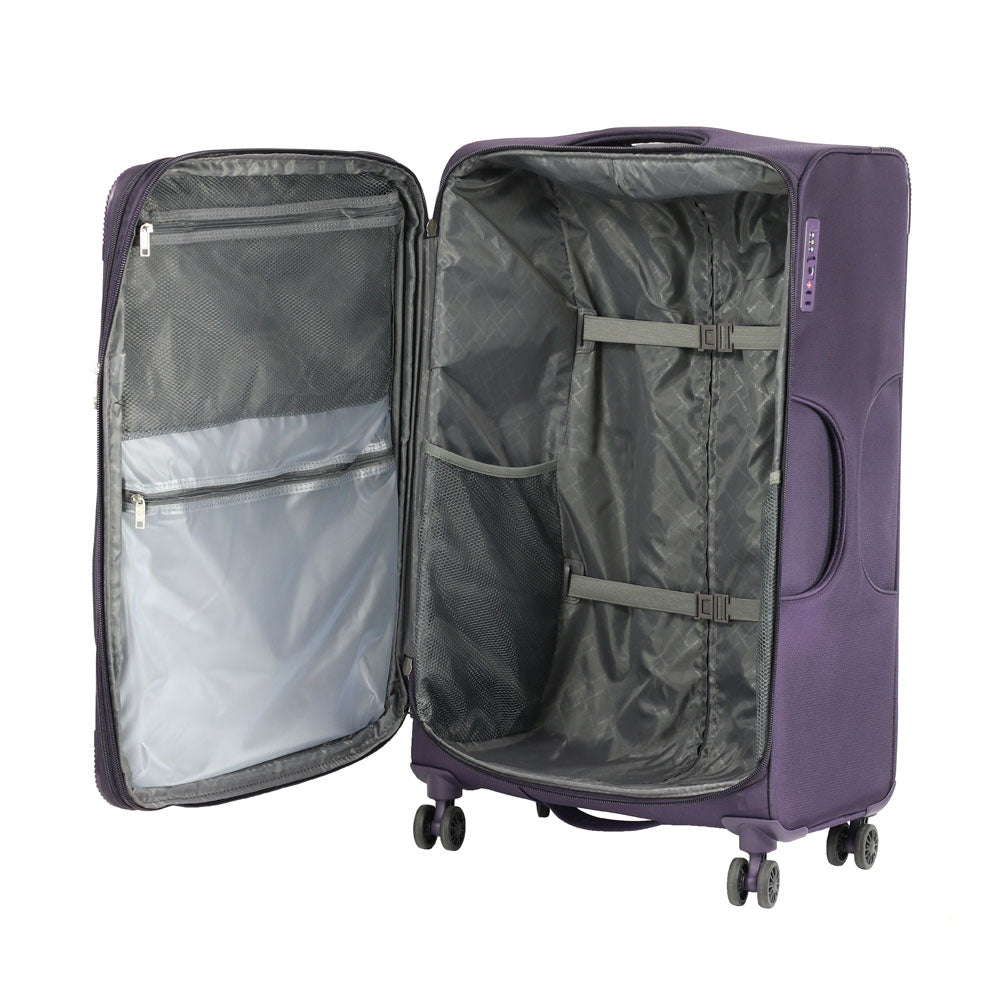  Maleta Suave DAKAR 2.0 SPINNER 28  EXP Grande PURPLE 