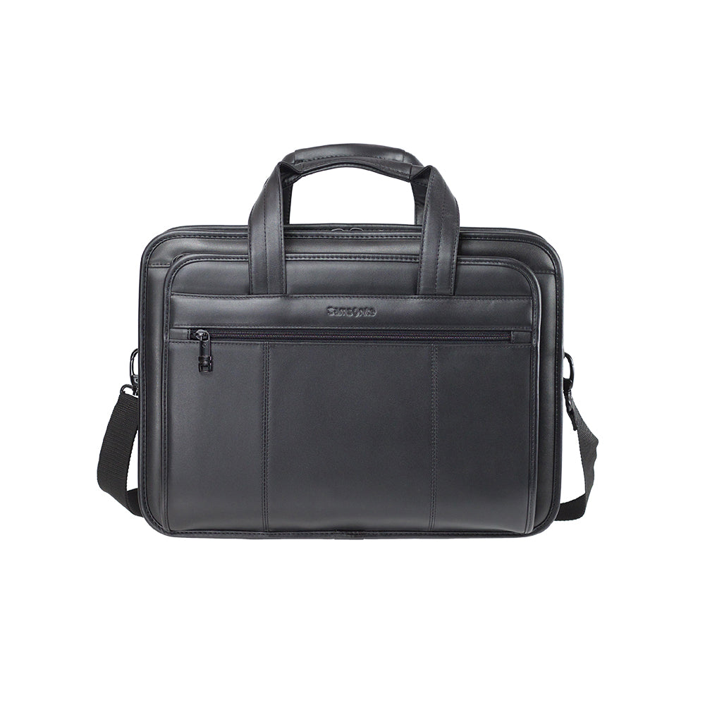 Maletín Scs Leather Business Spinner 19" Negro 13,5 Lts