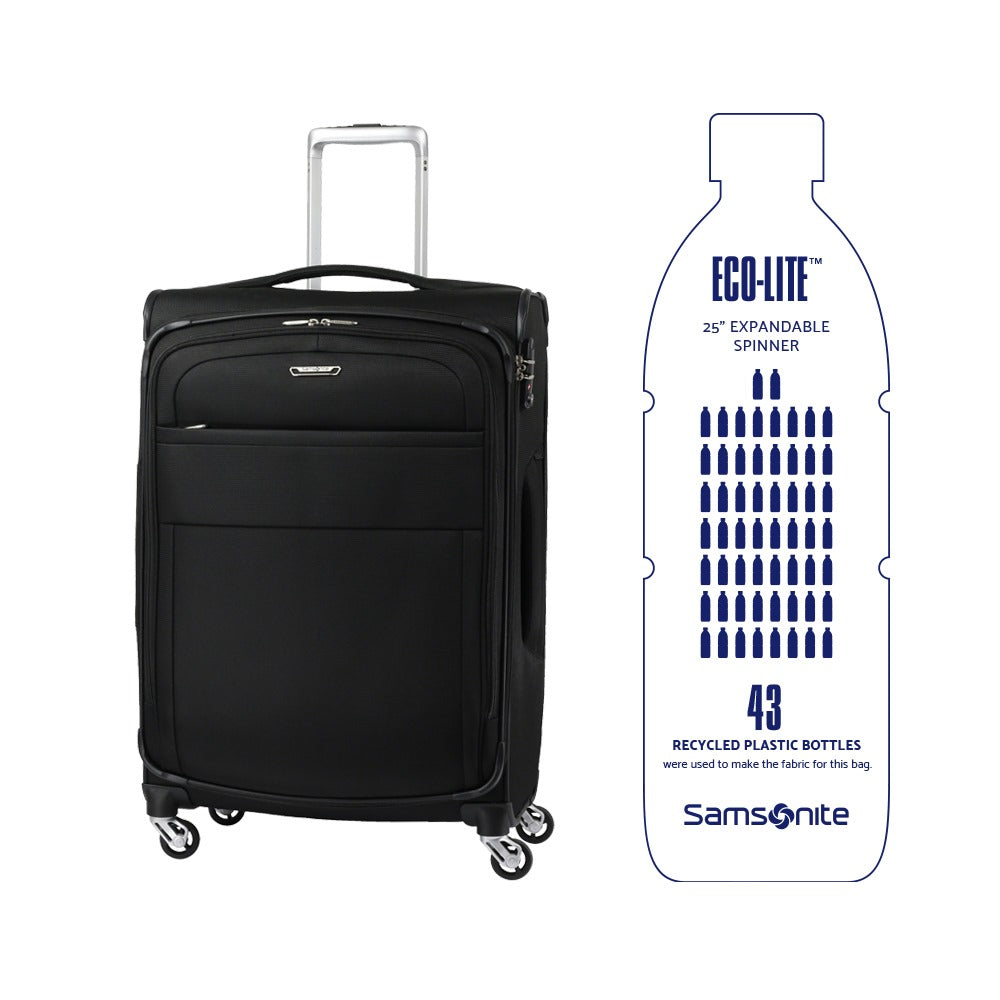 Maleta Eco-Lite Spinner 25" Exp Tsa Midn.Black M 72,9 Lts