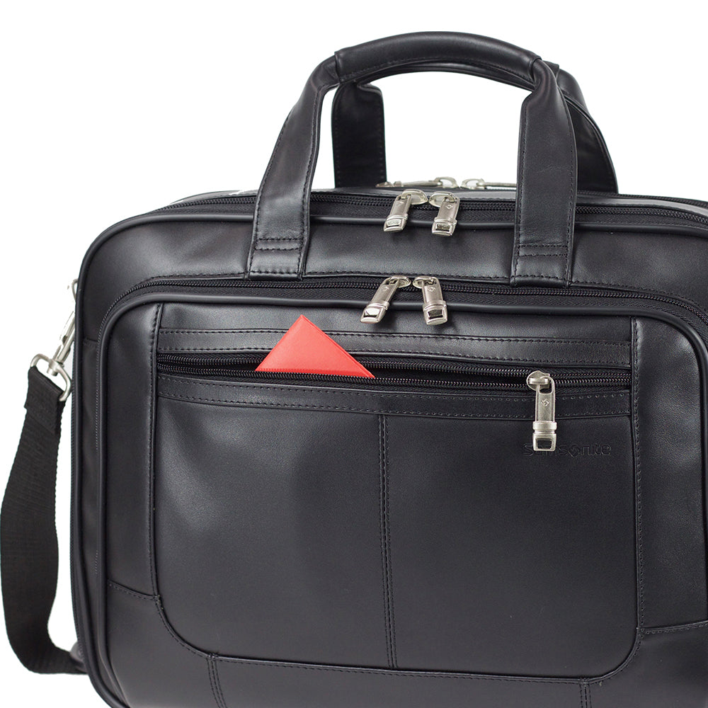  Maletín Scs Leather Business Slim Briefcase Negro 