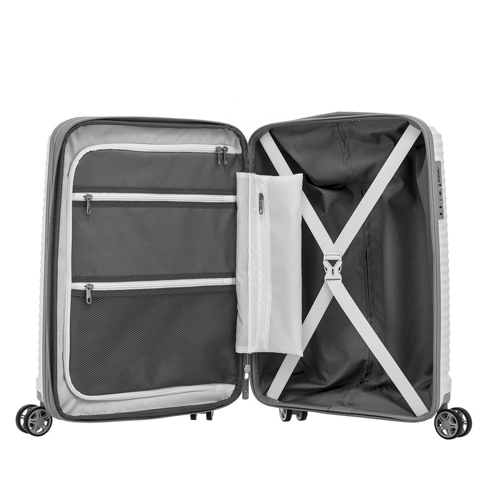 Maleta Varro Spinner 55/20 Exp White Cabina 35 Lts