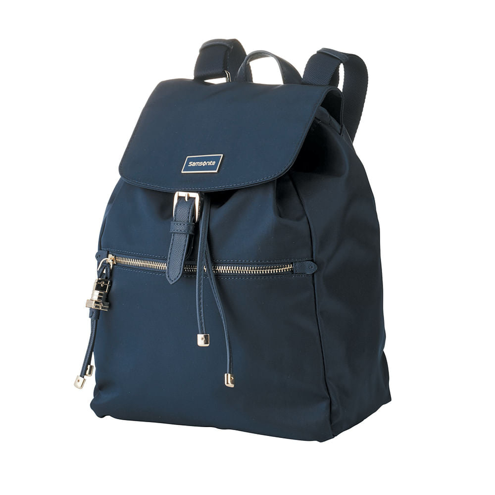 Mochila Karissa Backpack 1 Pocket Dark Navy Mediana 2,1 Lts