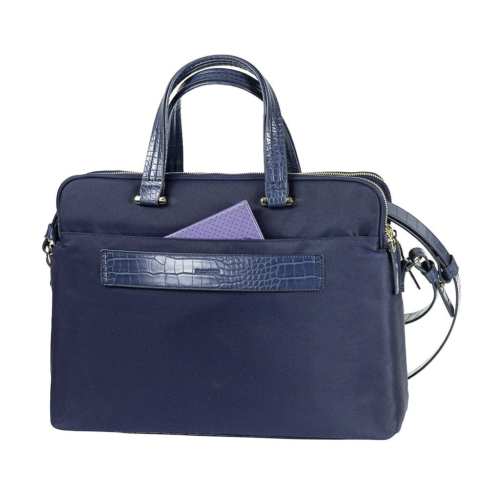 Cartera Zalia Org.Bailhandle 14.1" Cr Dark Blue/Croco Print