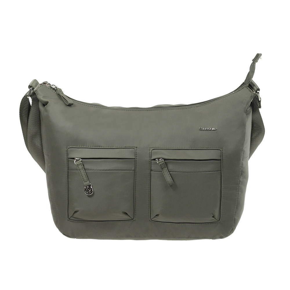 Cartera Move It Shoulder Bag M + 2 Pockets Verde Plata
