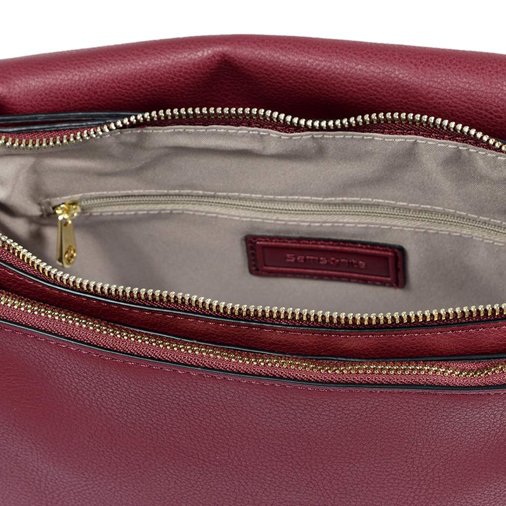 Cartera Sphinx Round Shoulder Bag M Dark Bordeaux