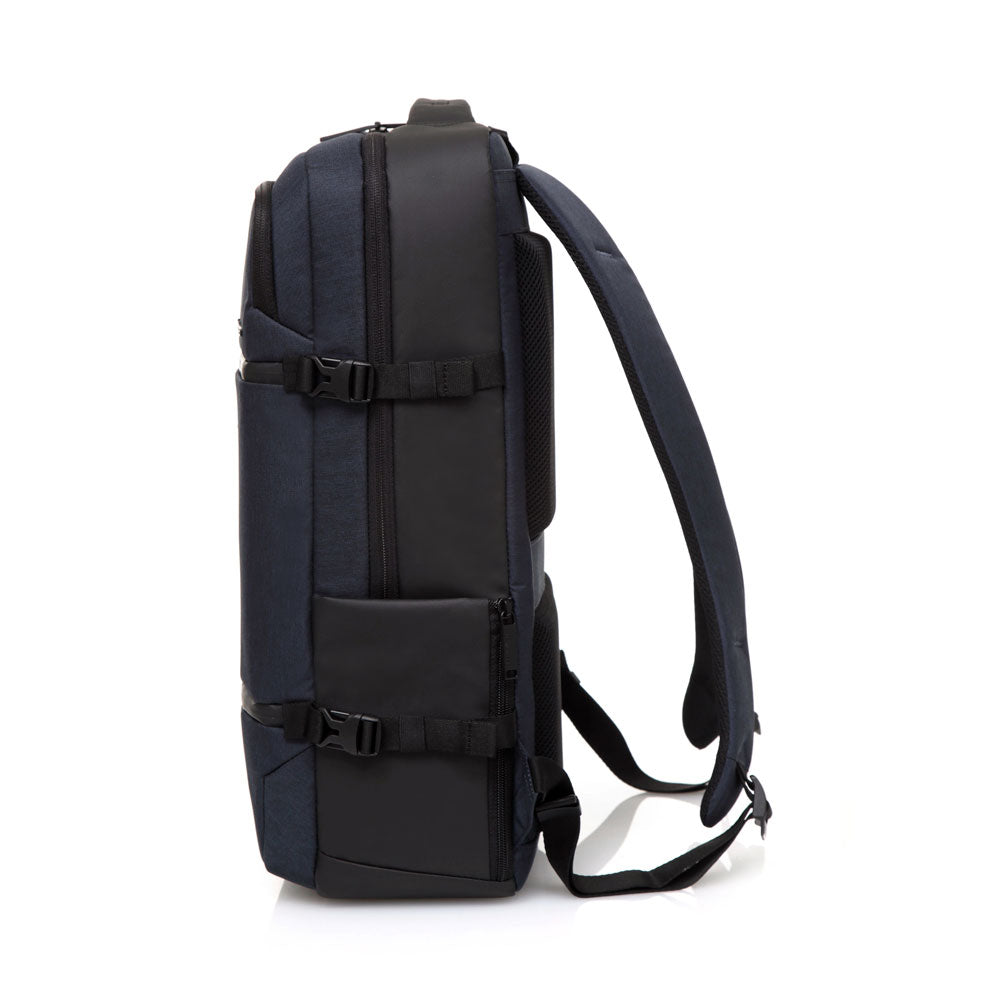 Mochila Caritani Navy Melange/Black 22 Lts