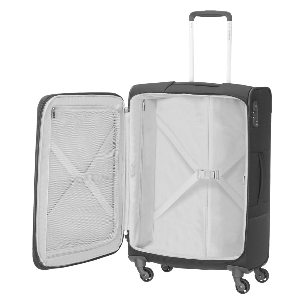 Maleta Basefolk Spinner 28 Exp Black L 88,6 Lts