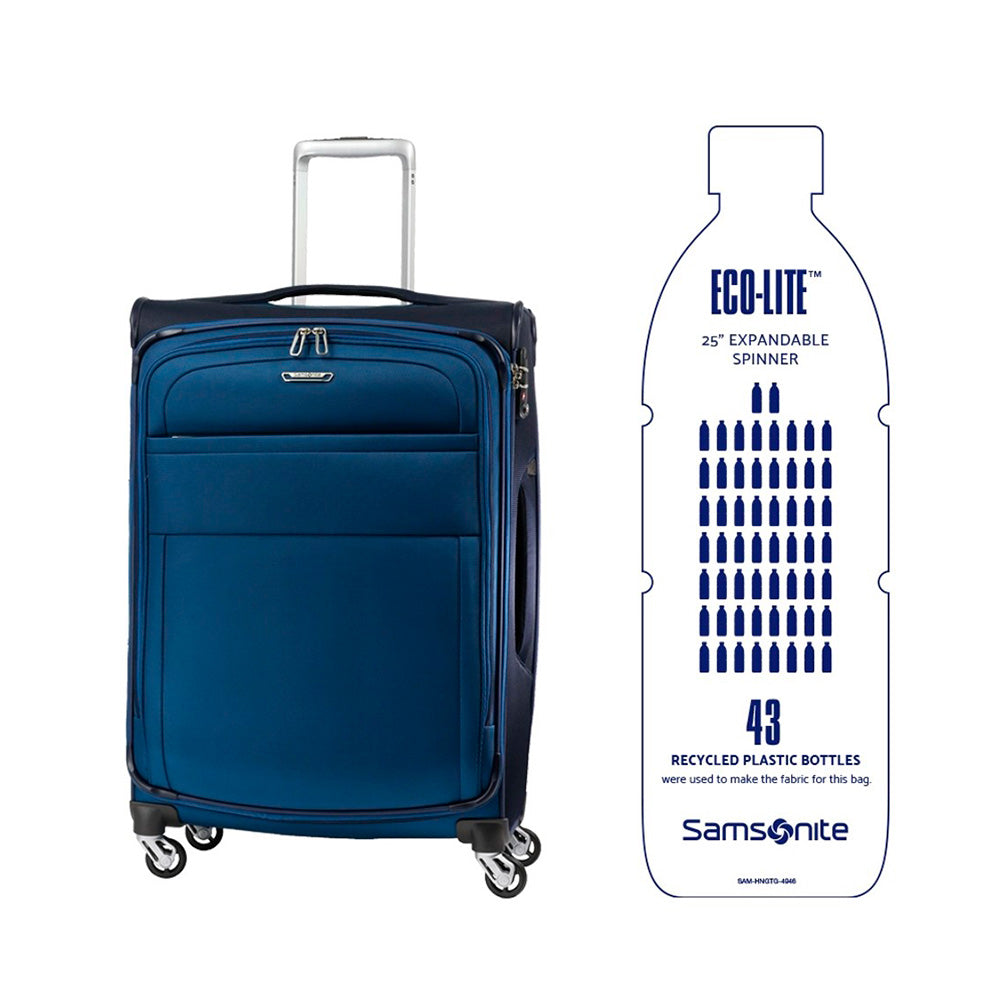 Maleta Eco-Lite Spinner 25" Exp Tsa Pacbl/Navy M 72,9 Lts