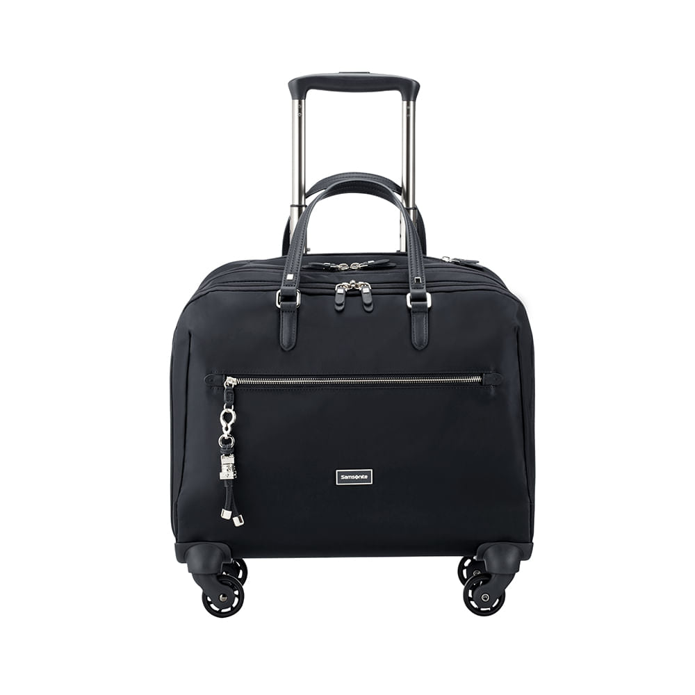  Maleta Suave Karissa Spinner Tote Mediana Black 