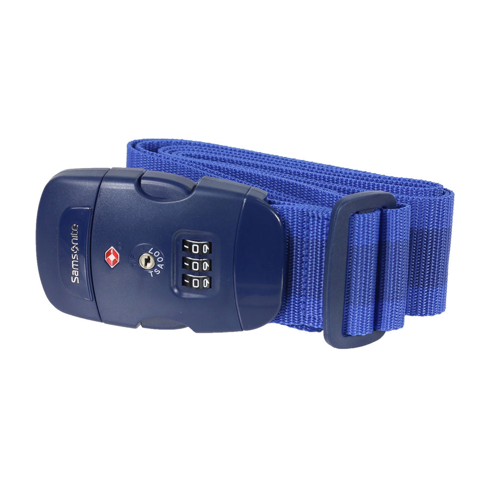  Candado GLOBAL TRAVEL ACCESSORIES LUGGAGE STRAP/TSA LOCK MIDNIGHT BLUE 