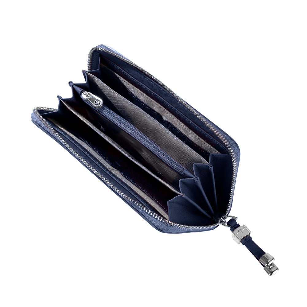 Billetera Karissa Slg 319 - L Zip Around L Dark Navy
