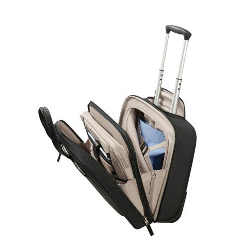  Maleta Suave Zalia Rolling Tote 15.6  Mediana Black 