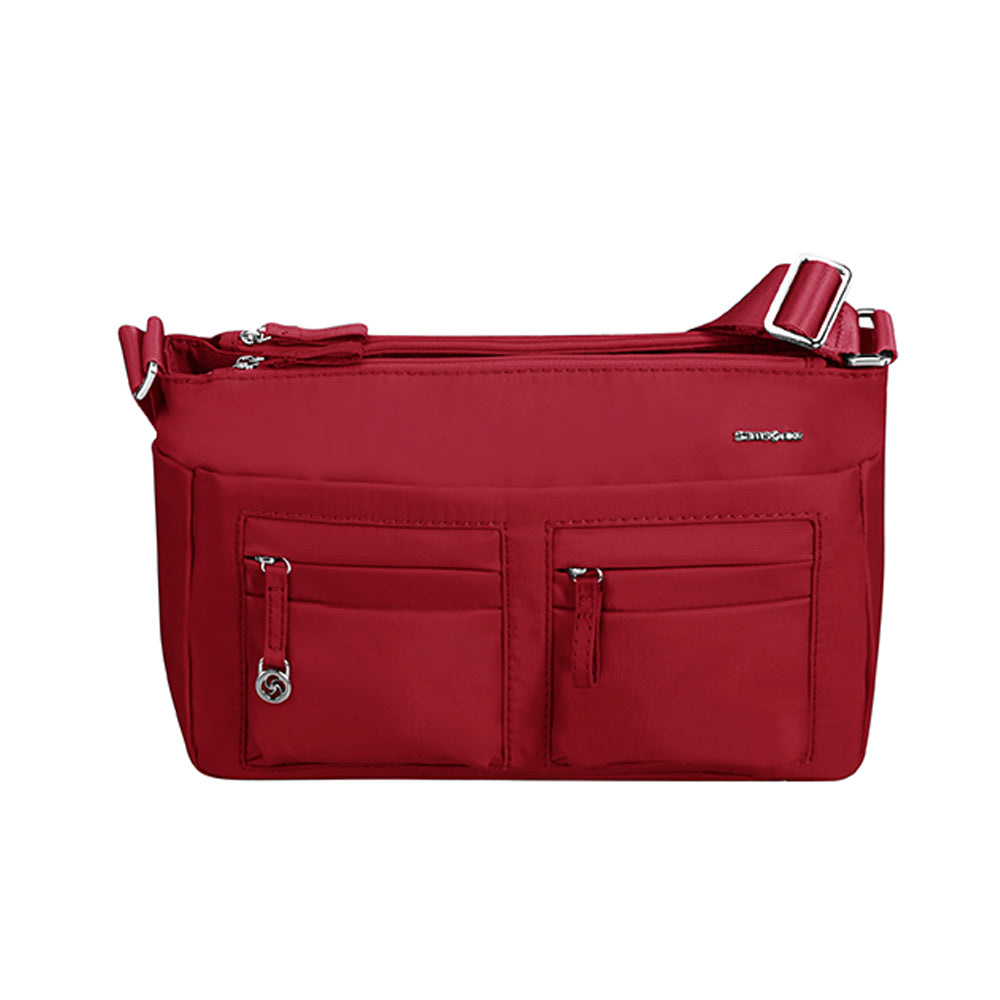  Bolsa Move 2.0 Horizontal Shoulder Bag + Flap Mediana Dark Red 