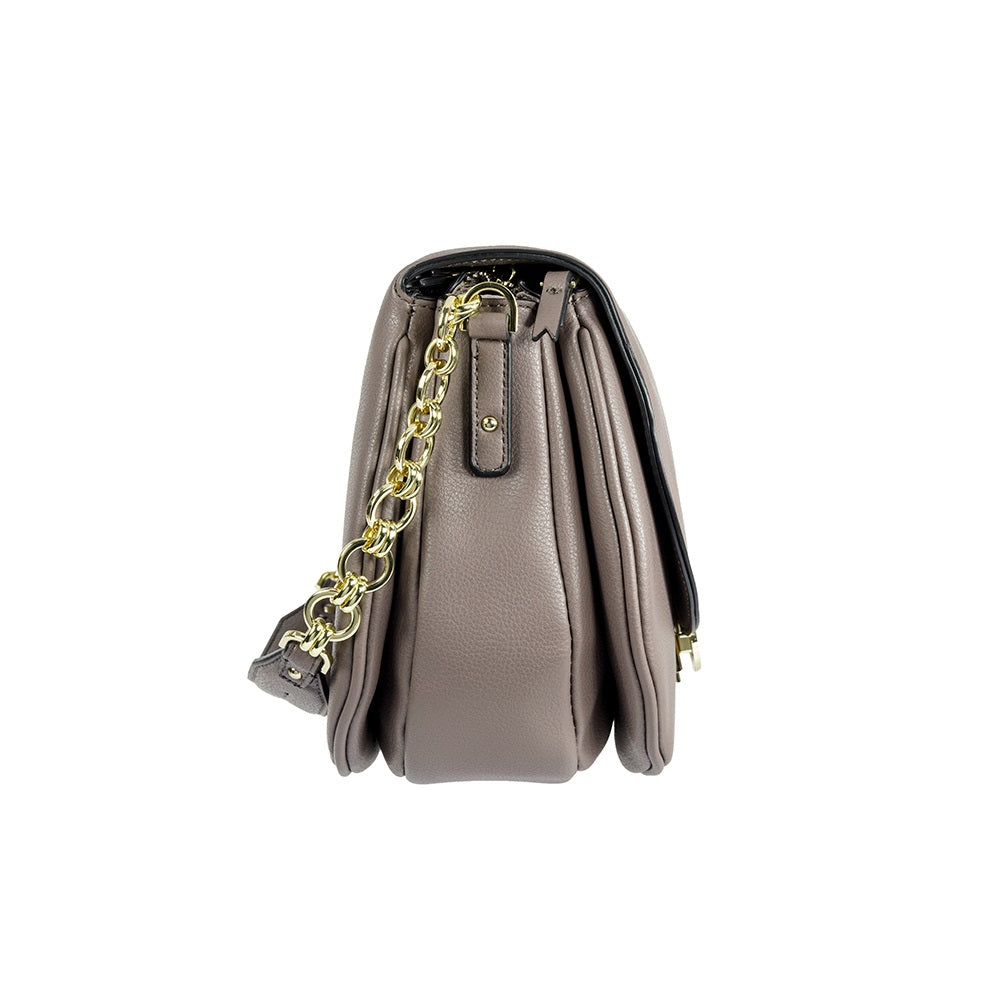 Cartera Sphinx Round Shoulder Bag M Dark Taupe