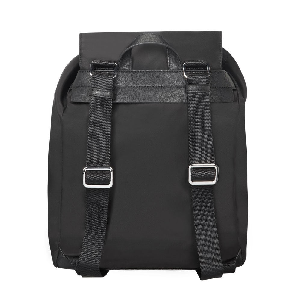 Cartera Karissa Backpack 1 Pocket Black Mediana 2,1 Lts