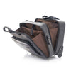  Maleta Suave Savio Leather Iv Rolling Tote Cabina Negro 