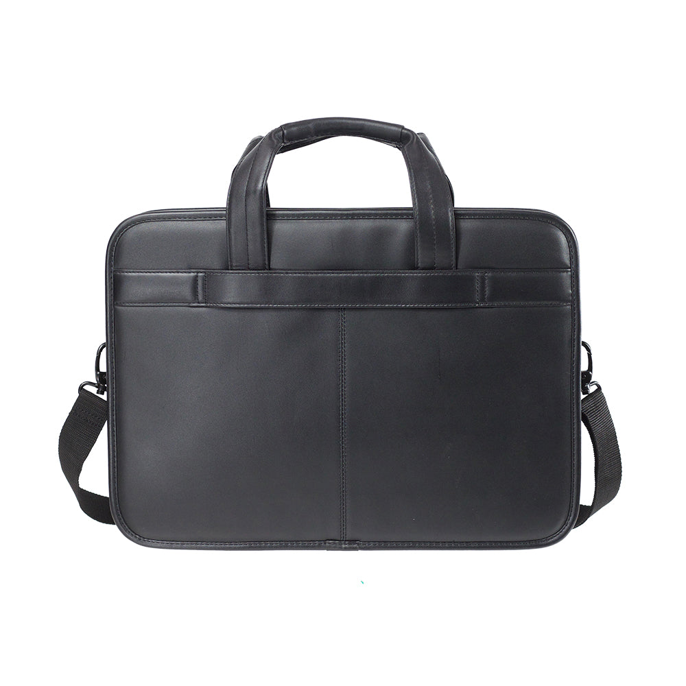  Maletín Scs Leather Business Slim Briefcase Negro 