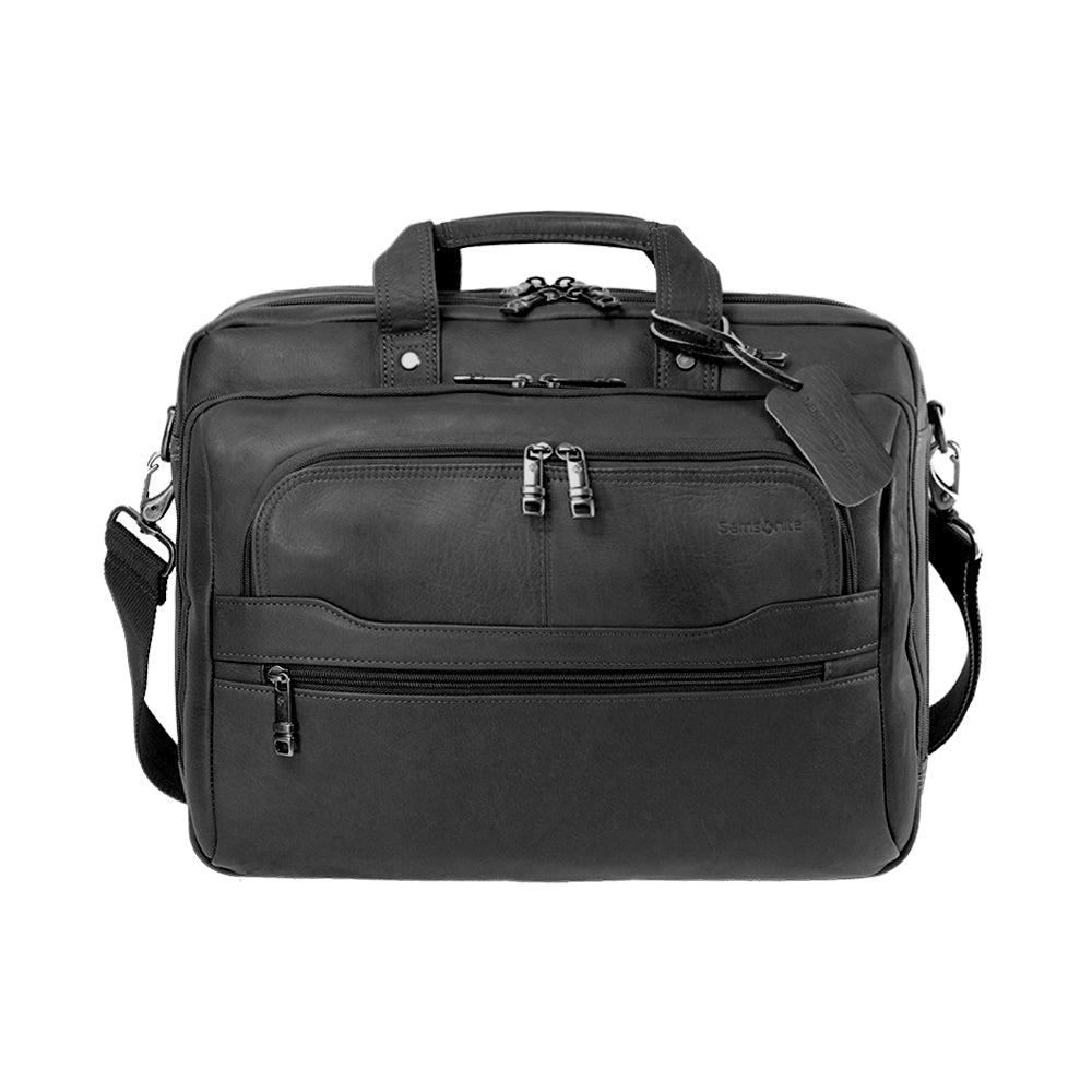 Maletín Scs Leather Business Vachetta Negro 23,3 Lts