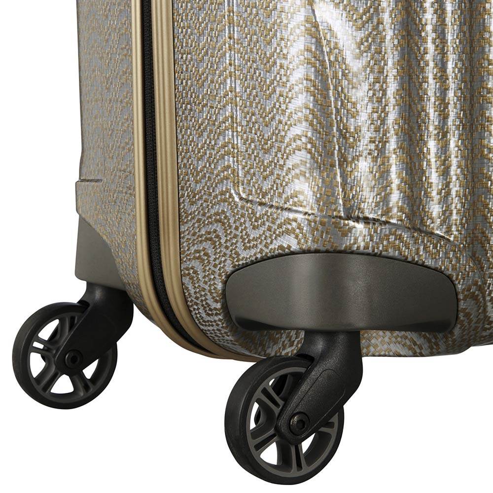 Maleta Rígida Cosmolite Spinner Gold Silver Cabina