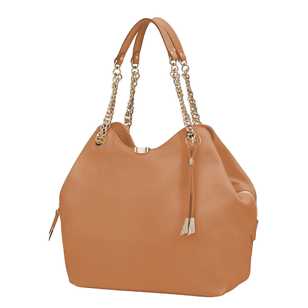 Cartera Satiny 2.0 Hobo Bag 3 Comp Copper Blush Grande 4,9 Lts