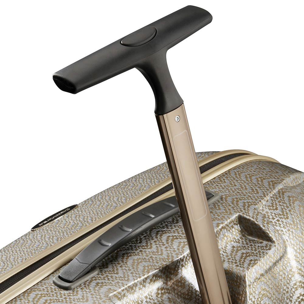 Maleta Rígida Cosmolite Spinner Gold Silver Cabina