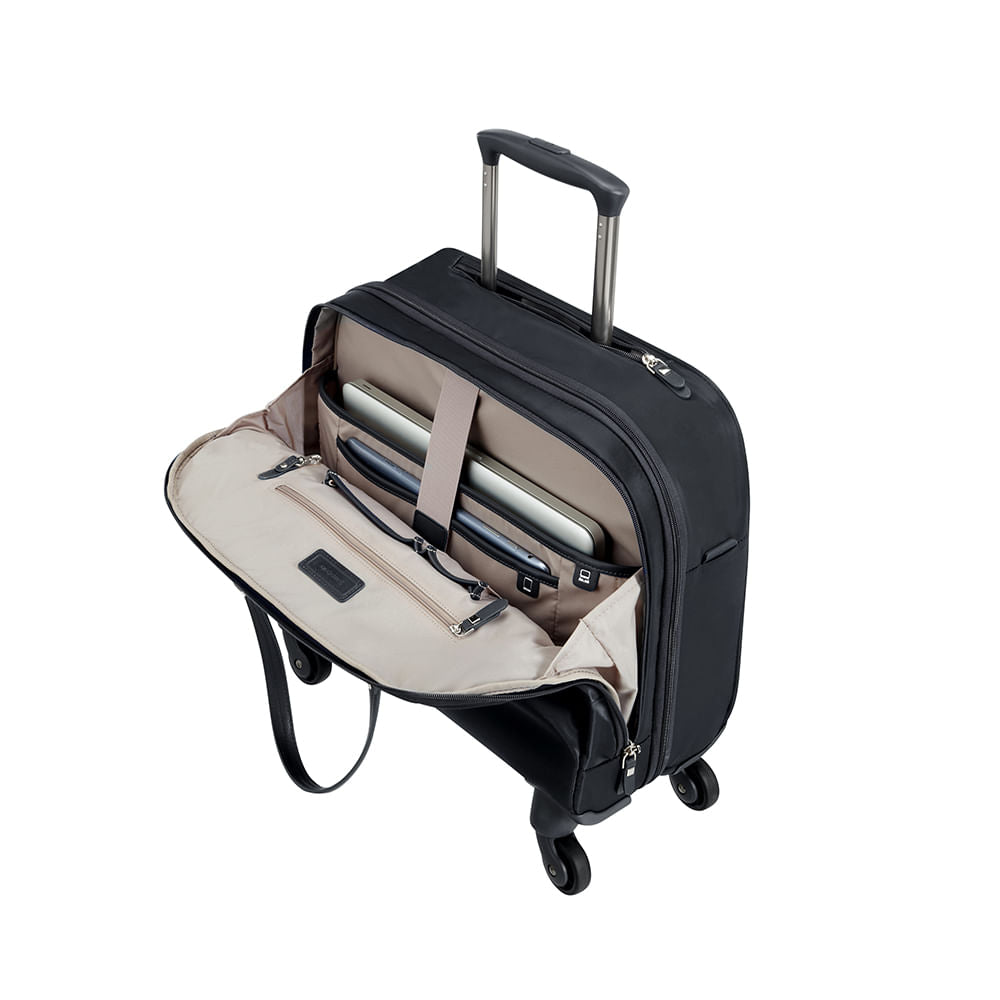  Maleta Suave Karissa Spinner Tote Mediana Black 