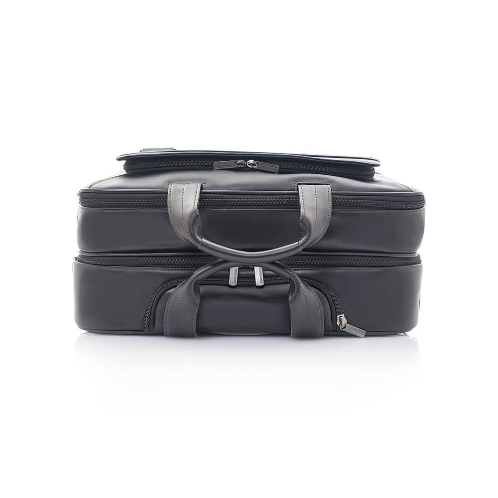  Maleta Suave Savio Leather Iv Rolling Tote Cabina Negro 
