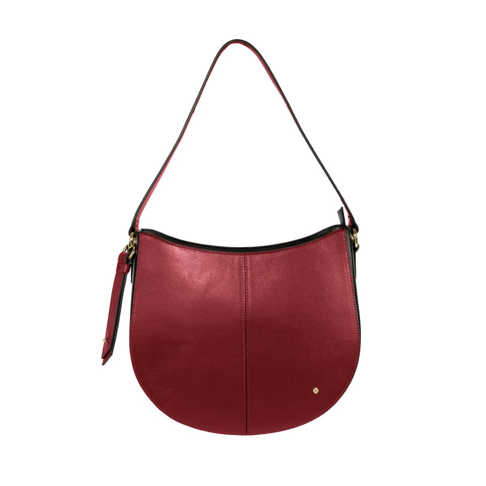 Cartera My Chain Hobo Bag Dark Bordeaux