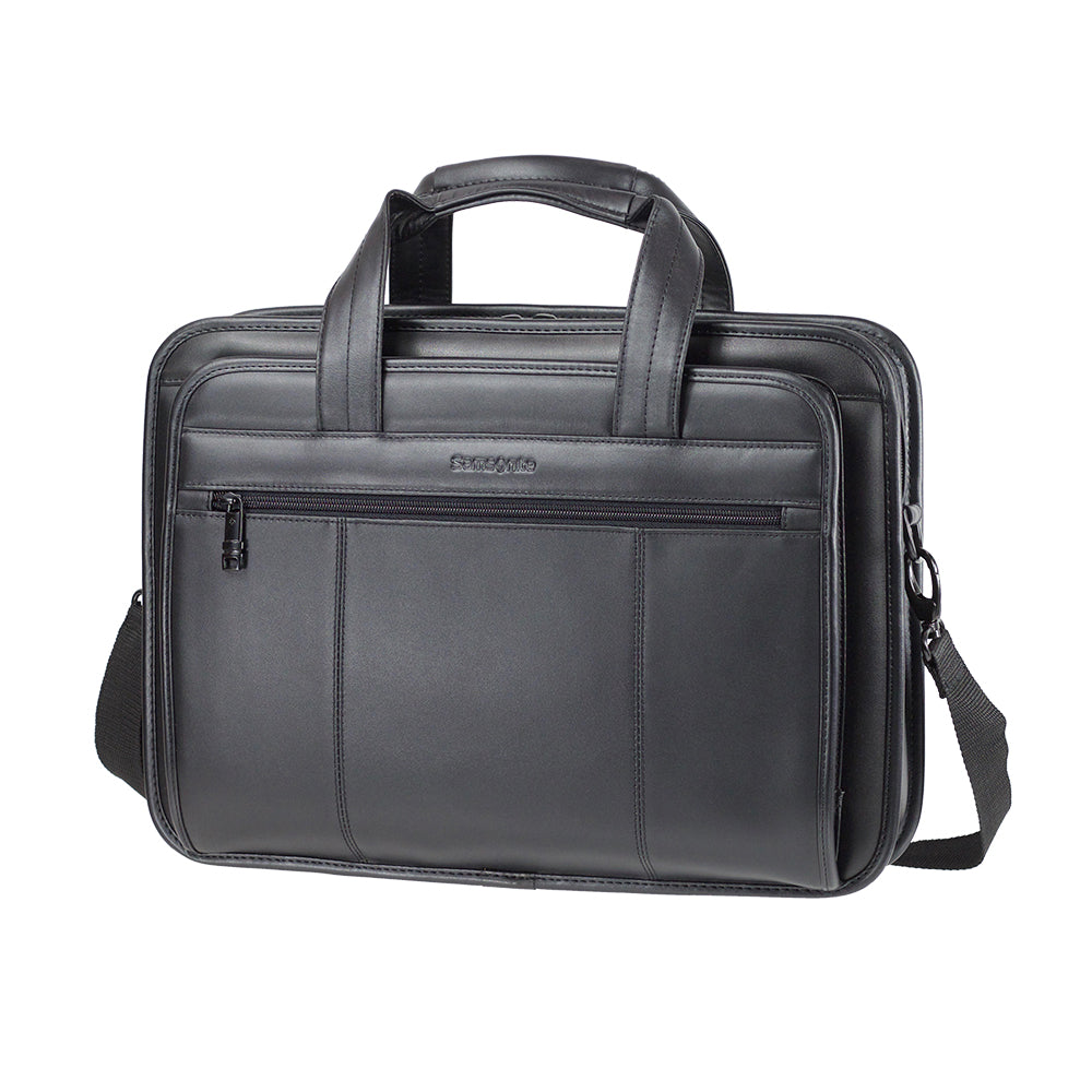 Maletín Scs Leather Business Spinner 19" Negro 13,5 Lts