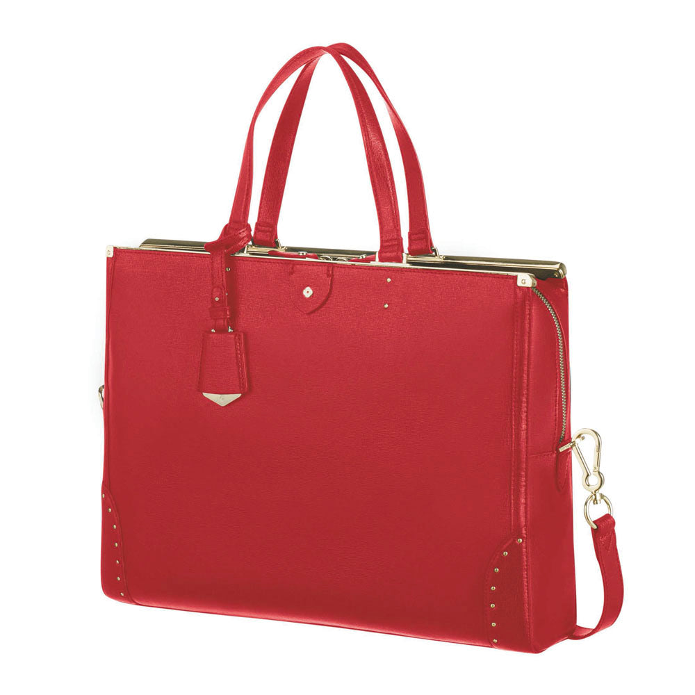Cartera Elizabeth Bailhandle 14.1" Scarlet Red Grande 3,6 Lts