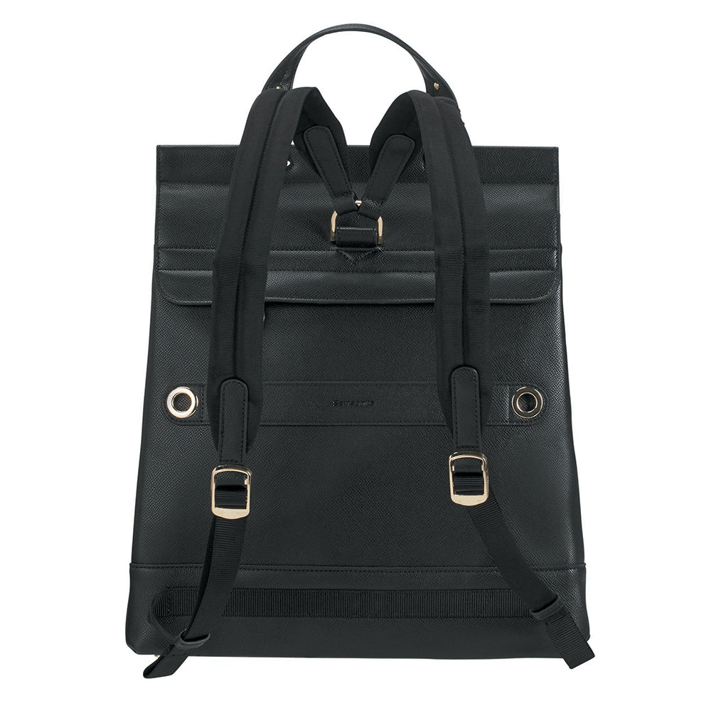 Mochila Divia Backpack+Flap 10.1" Black Grande 2,8 Lts