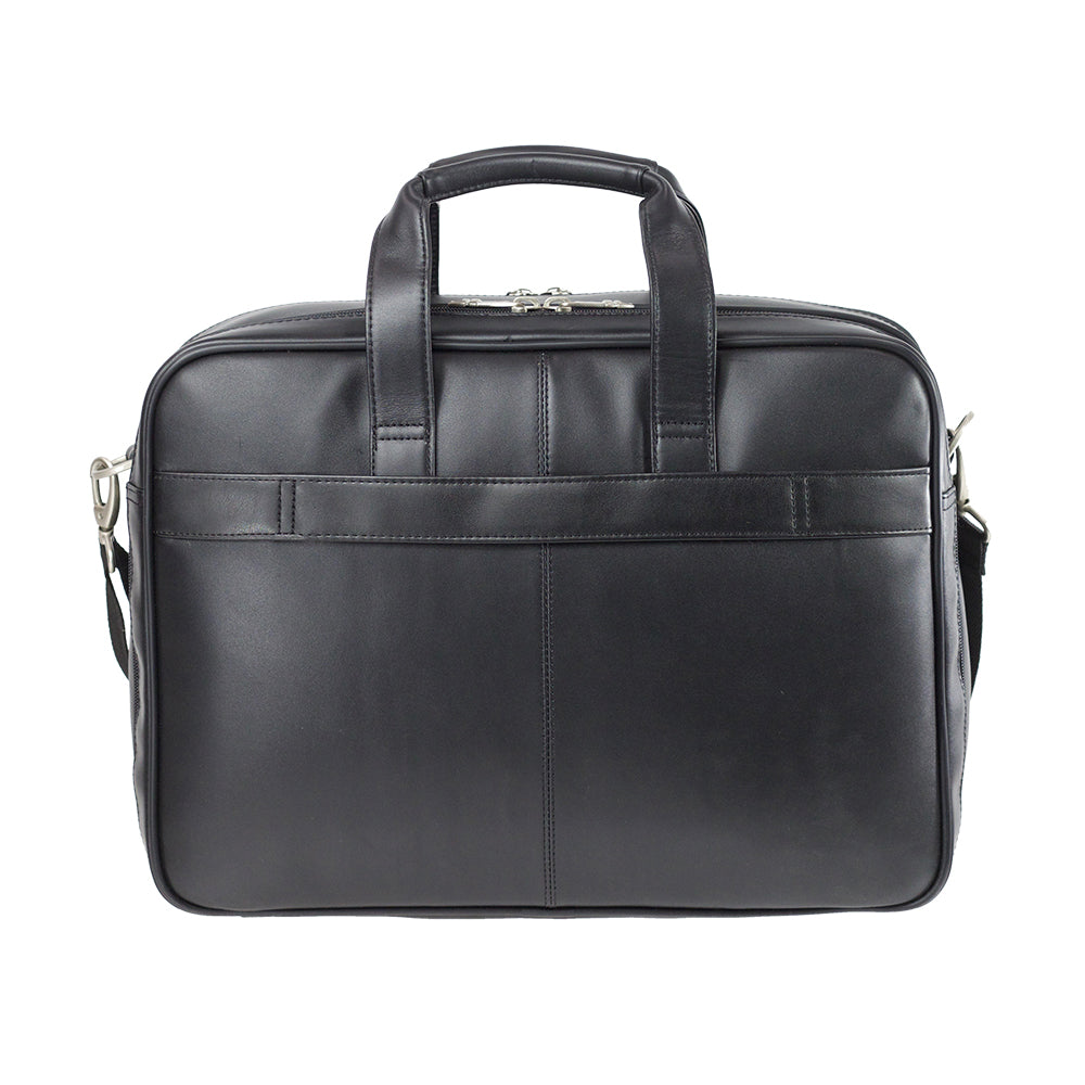  Maletín Scs Leather Business Slim Briefcase Negro 