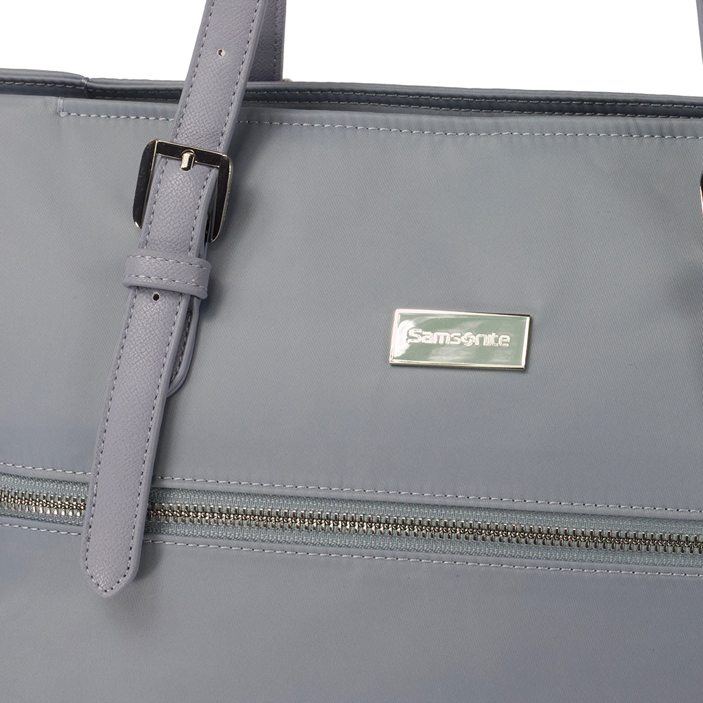 Bolso Fashion City Shopping Bag M With Laptop Com Caramelo Azul