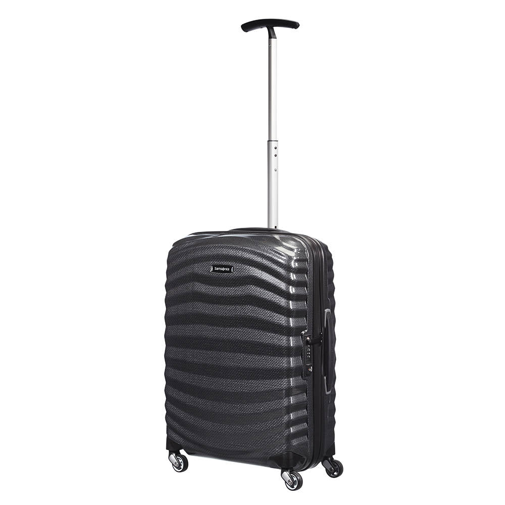 Maleta Rígida Lite-Shock Spinner 55/20 Negra Cabina