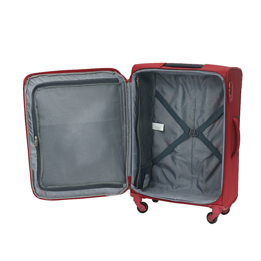  Maleta Suave Emperor Spinner 28 Exp Grande Rojo 