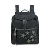 Mochila Ladies Handbags Karissa Backpack Patch Rivet Black Cabina 1,56 Lts