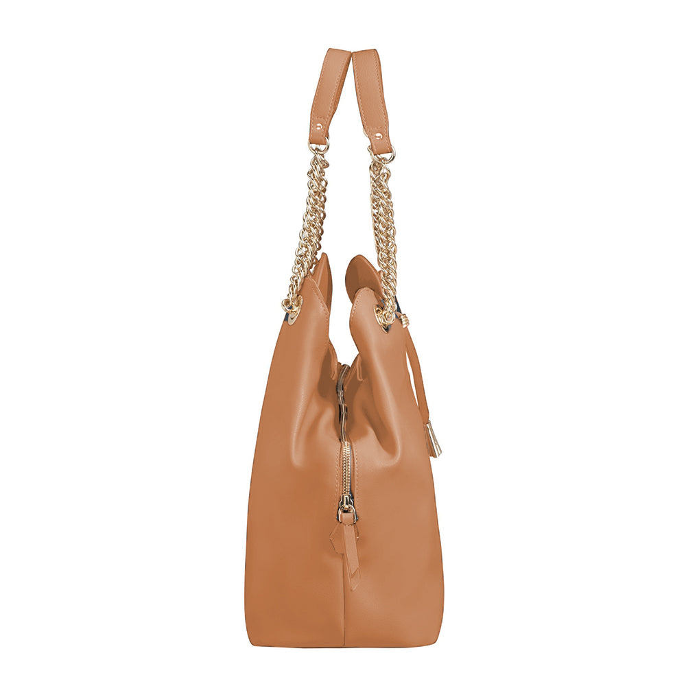 Cartera Satiny 2.0 Hobo Bag 3 Comp Copper Blush Grande 4,9 Lts