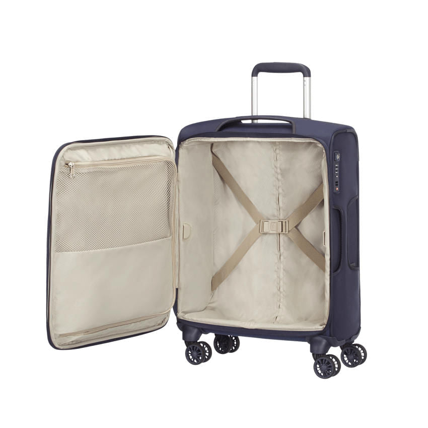 Maleta Blanda B-Lite 3 Spinner 55/20 Azul Cabina