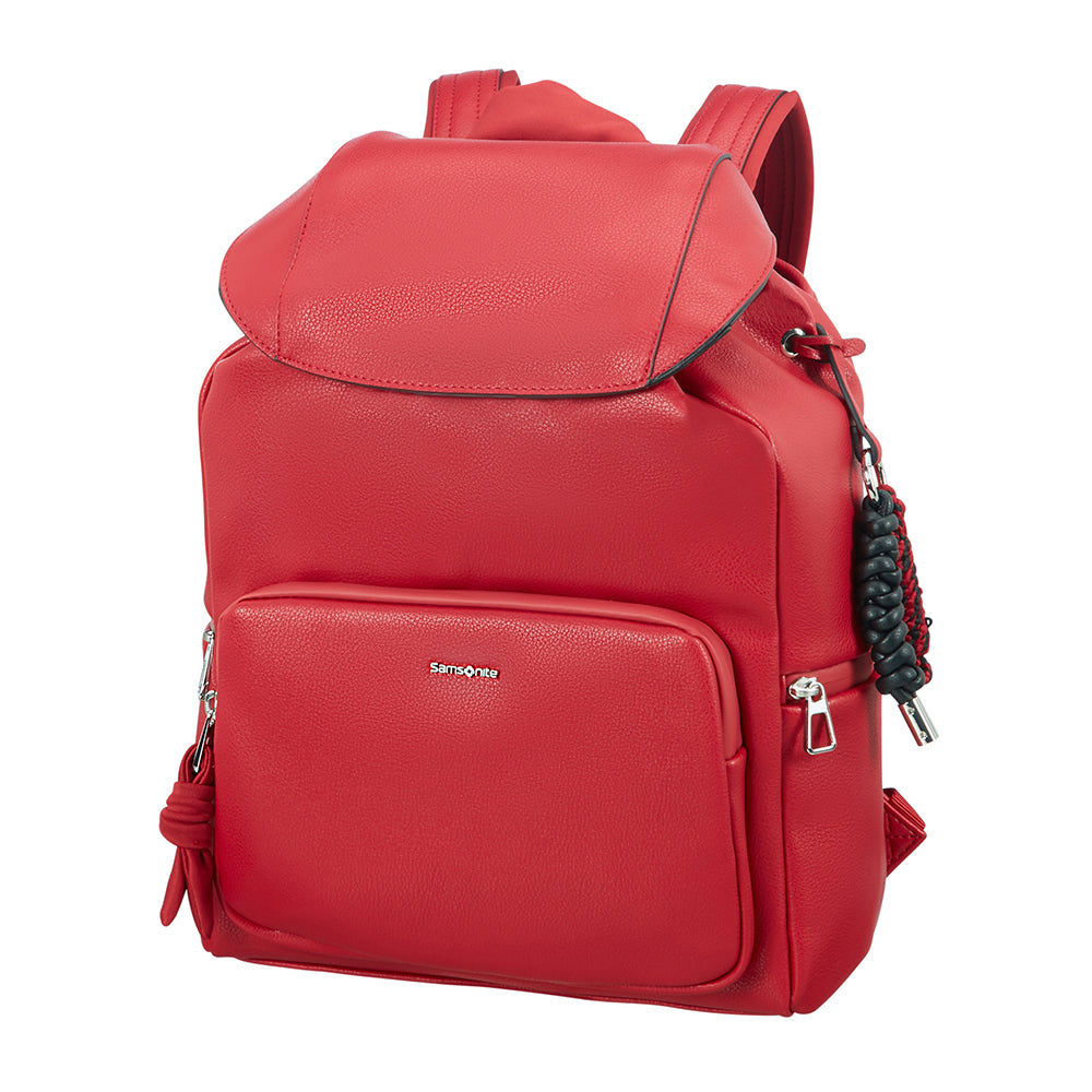  Mochila She's Back Backpack + Flap Mediana Dark Red 
