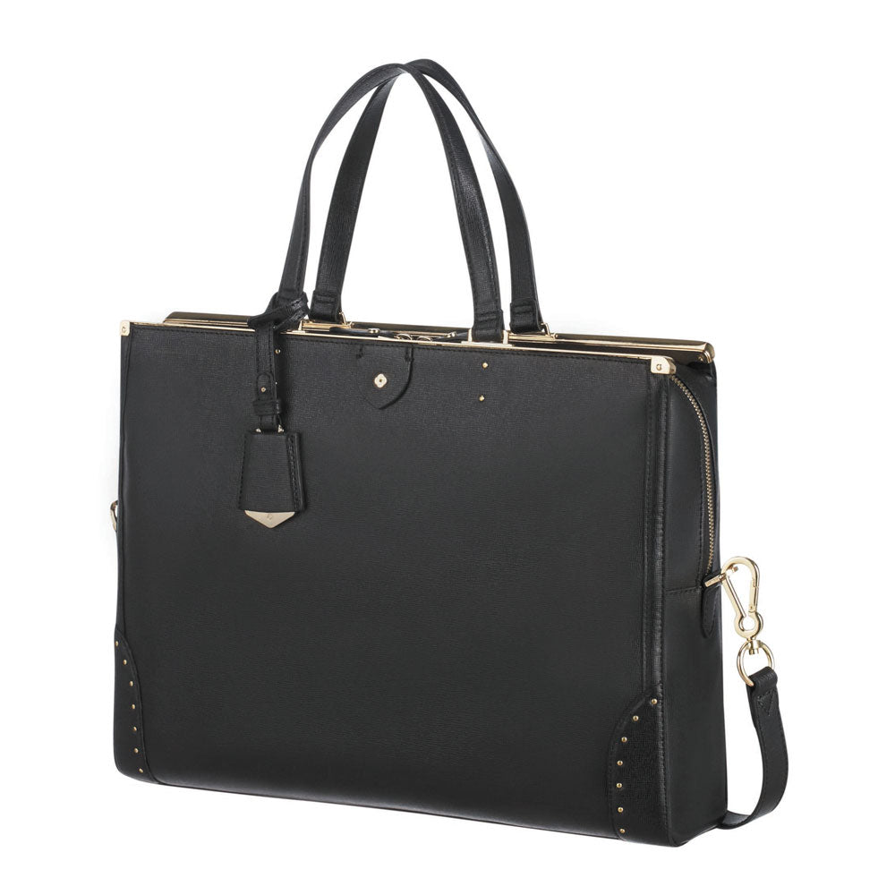 Cartera Elizabeth Bailhandle 14.1" Black Grande 3,6 Lts