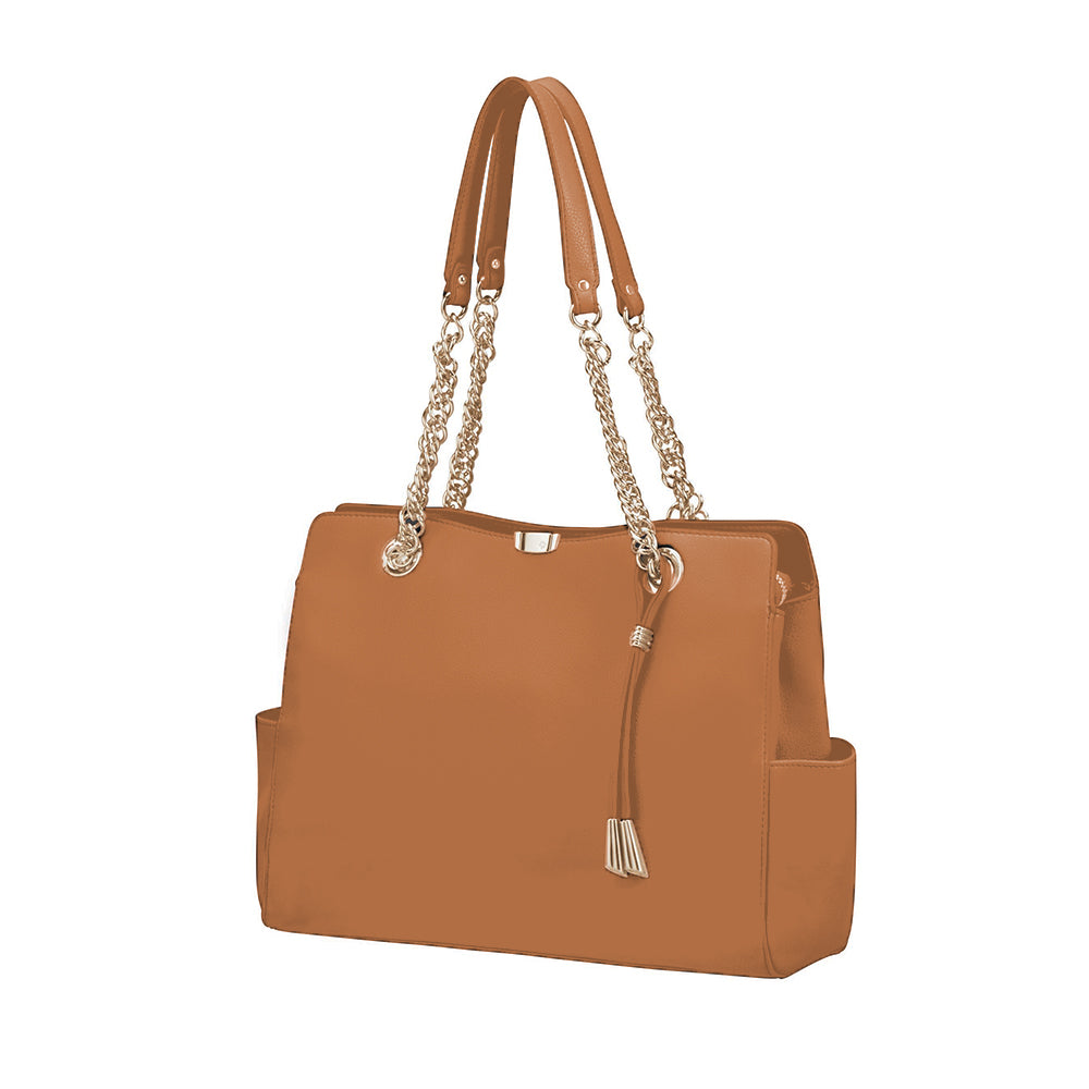 Cartera Satiny 2.0 Shopping Bag Copper Blush Grande 4,2 Lts