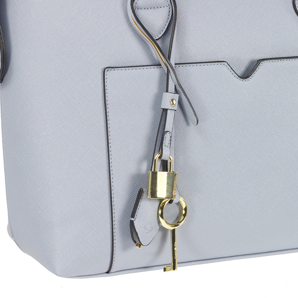 Cartera Miss Chic Shopping Bag Ii Caramelo Azul