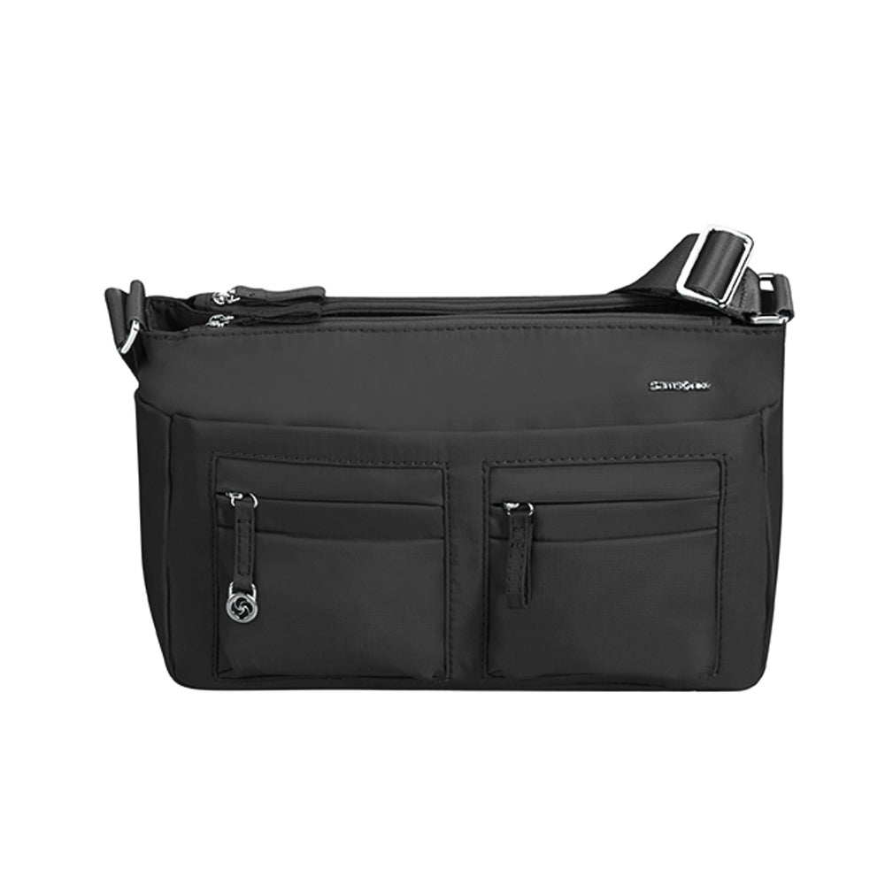  Bolsa Move 2.0 Horizontal Shoulder Bag + Flap Mediana Black 