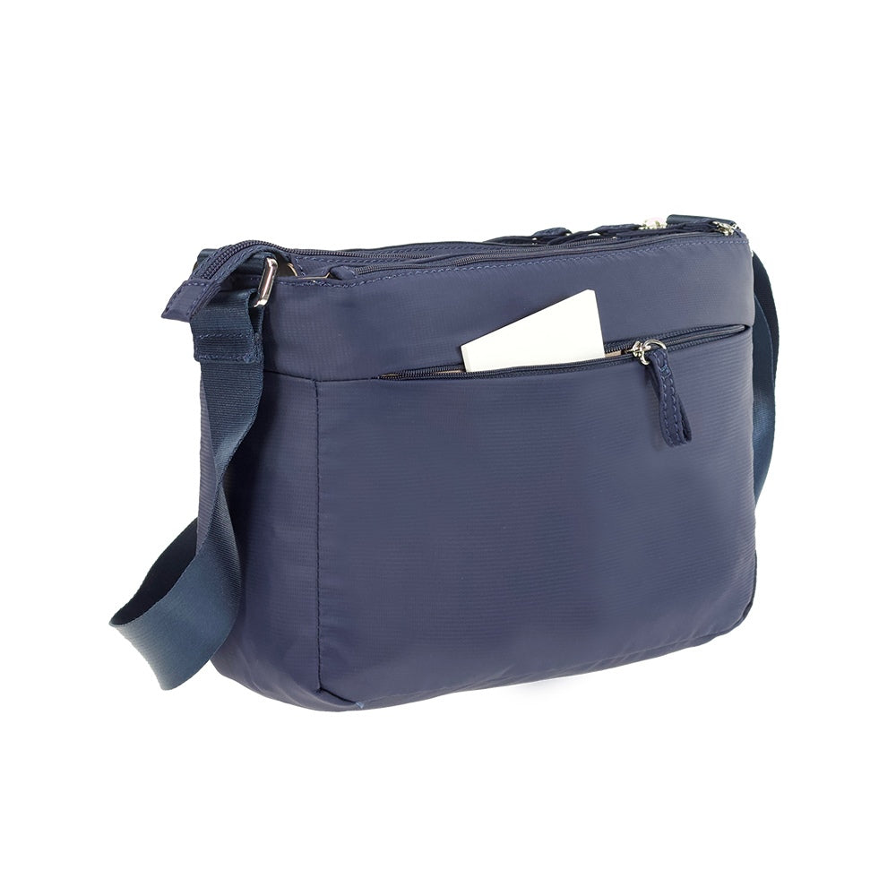Cartera Move It Horizontal Shoulder Bag + Flap Azul Oscuro