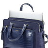 Cartera Zalia Org.Bailhandle 14.1" Cr Dark Blue/Croco Print