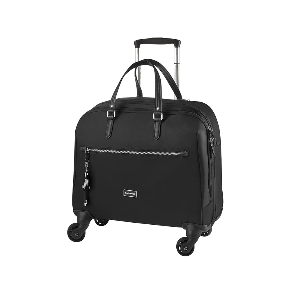  Maleta Suave Karissa Spinner Tote Mediana Black 