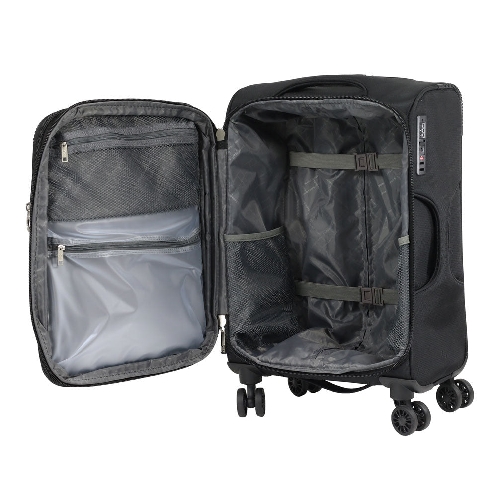  Maleta Suave DAKAR 2.0 SPINNER 19  EXP Chica BLACK 