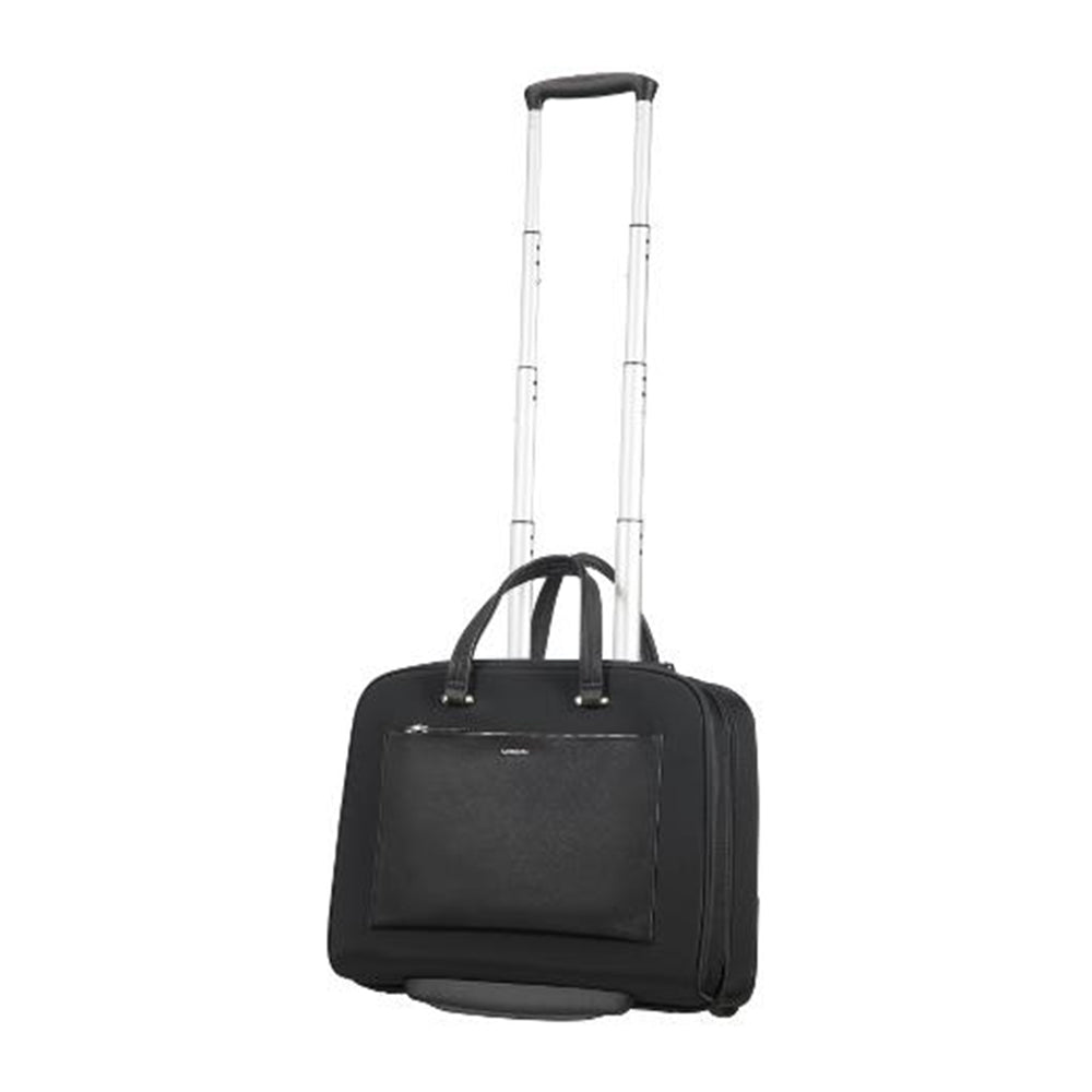  Maleta Suave Zalia Rolling Tote 15.6  Mediana Black 